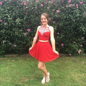 Red homecoming dress